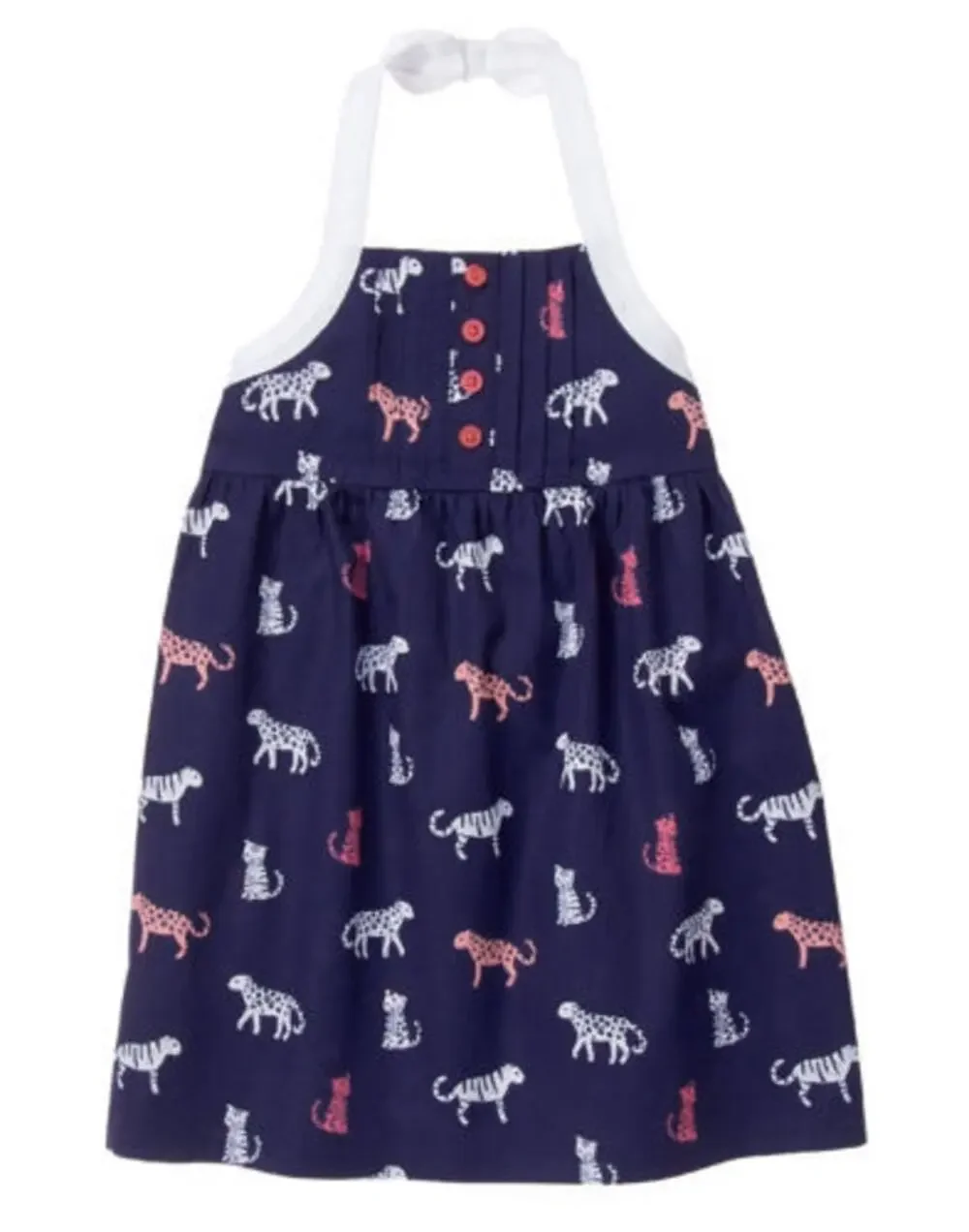 Gymboree Girls' Cat Print Denim Jean Dress Toddler Size 2T